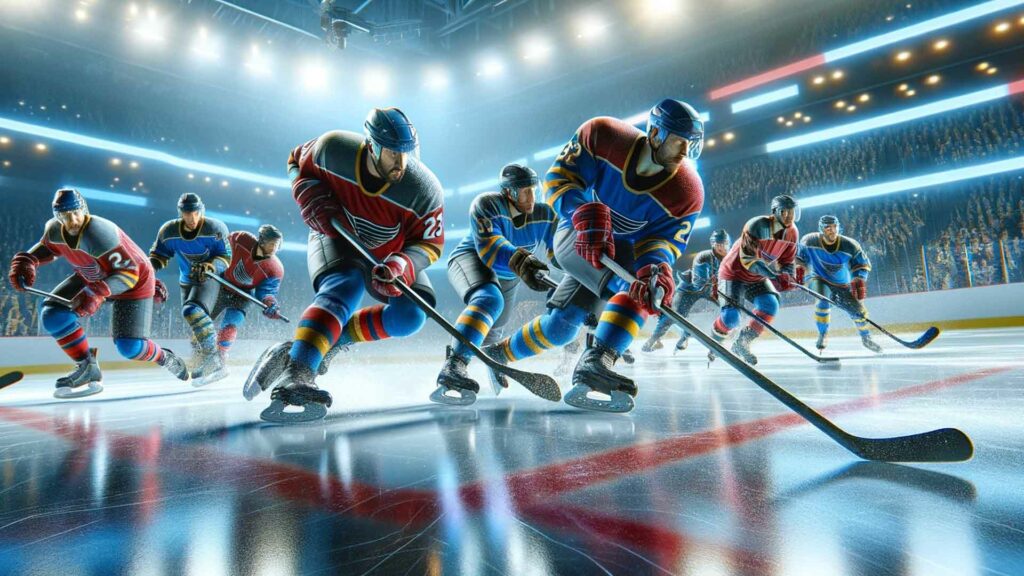 hockey sur glace un sport d'équipe