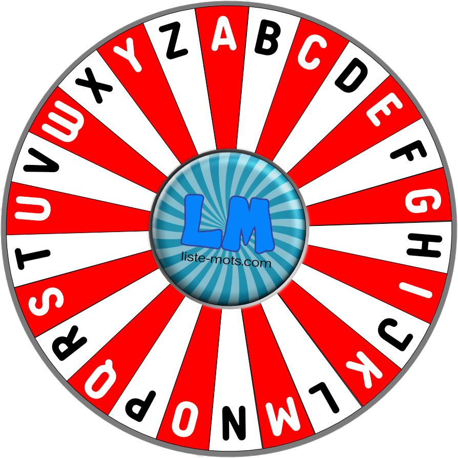 Roue des lettres